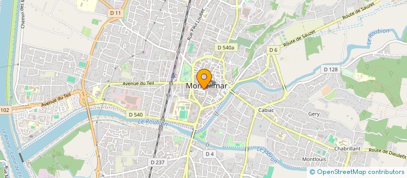 localisation de l'entreprise LES GALETS DU RHONE  MONTELIMAR