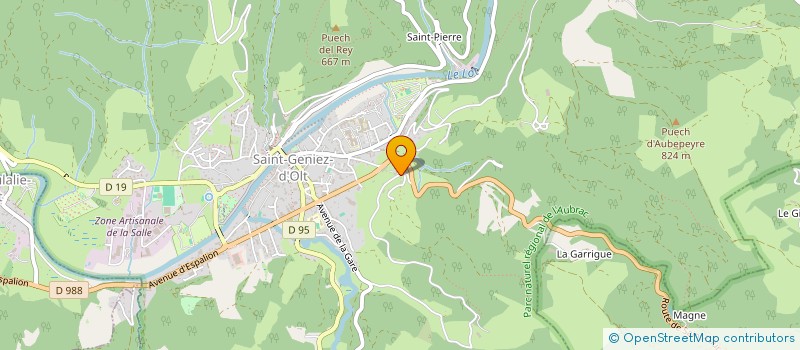 localisation de l'entreprise LES GALETS ENSOLEILLES  SAINT GENIEZ D'OLT ET D'AUBRAC