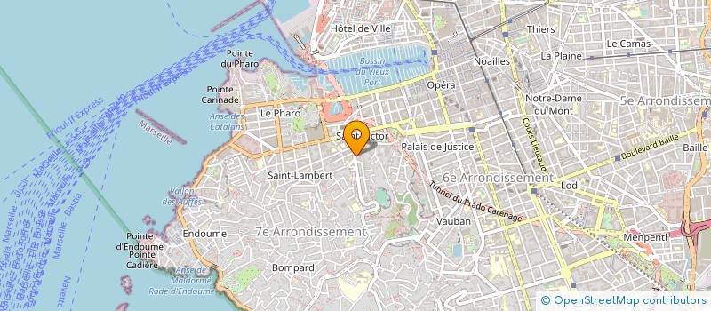 localisation de l'entreprise LES GALETS ROULES à MARSEILLE