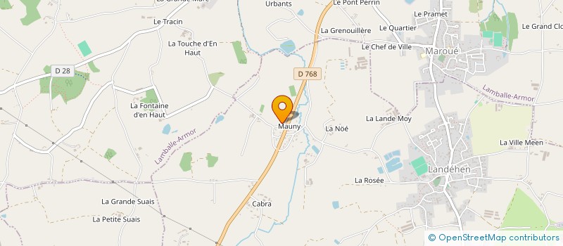 localisation de l'entreprise LES GALETTES DE LANDEHEN  LANDEHEN