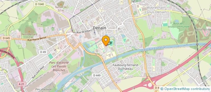 localisation de l'entreprise LES GALIBOTS DE DNAIN  DENAIN