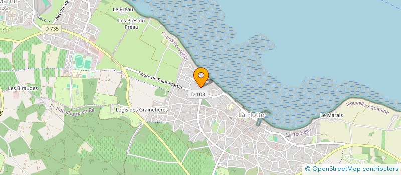 localisation de l'entreprise LES GALINETTES CENDREES  LA FLOTTE