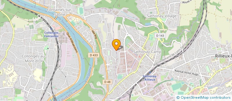 localisation de l'entreprise LES GALIPES DE LA VARENNE  FONTAINES SUR SAONE