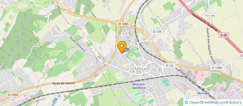 localisation de l'entreprise LES GALLANDIERES  MOIRANS