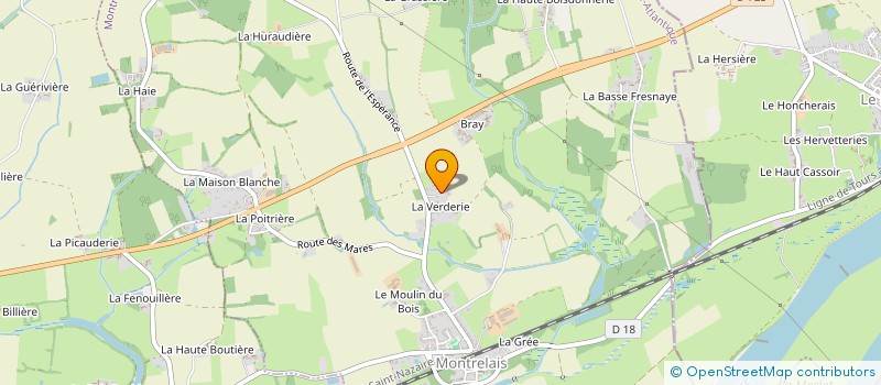localisation de l'entreprise LES GALLINACES DU BOIS à MONTRELAIS