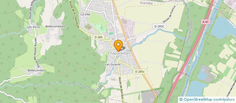 localisation de l'entreprise LES GALOCHES DE SEPT LIEUES  CHAPAREILLAN