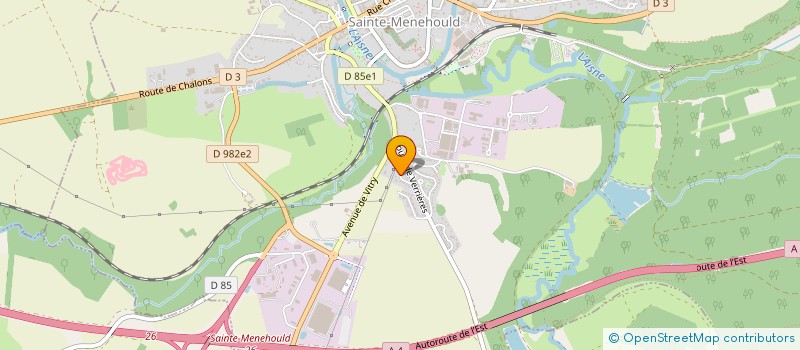 localisation de l'entreprise LES GALOPEURS DE L'ESPOIR  SAINTE-MENEHOULD