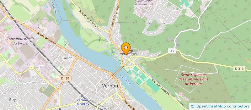 localisation de l'entreprise LES GALOPINS à VERNON