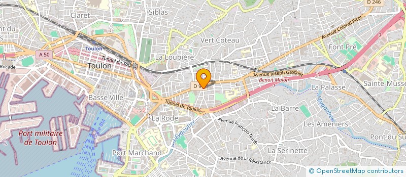 localisation de l'entreprise LES GALOPINS à TOULON