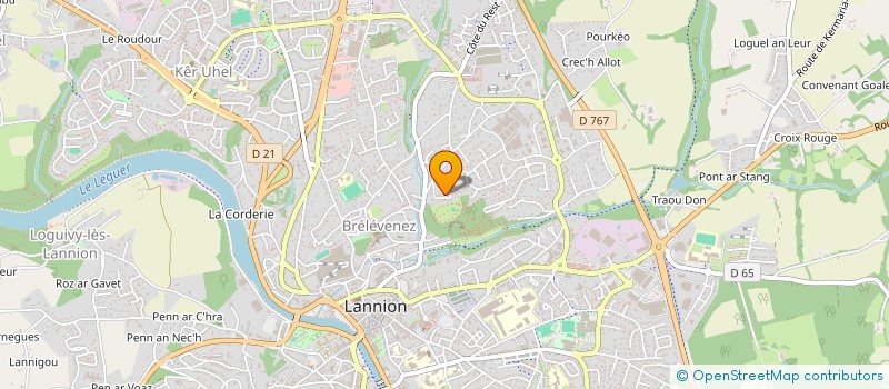 localisation de l'entreprise LES GALOPINS à LANNION