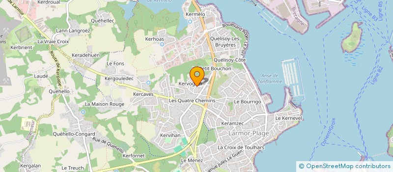 localisation de l'entreprise LES GALOPINS  LARMOR-PLAGE