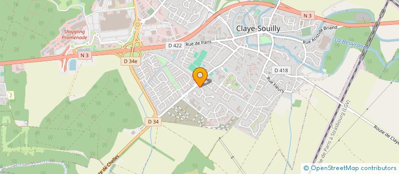 localisation de l'entreprise LES GALOPINS DE CLAYE à CLAYE-SOUILLY