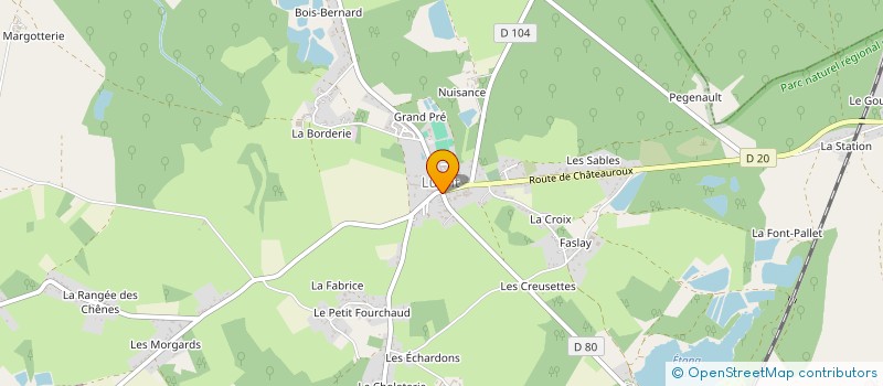 localisation de l'entreprise LES GALOPINS LUANTAIS à LUANT