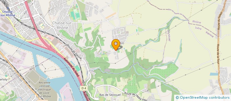 localisation de l'entreprise LES GALOURS  CHASSE-SUR-RHONE