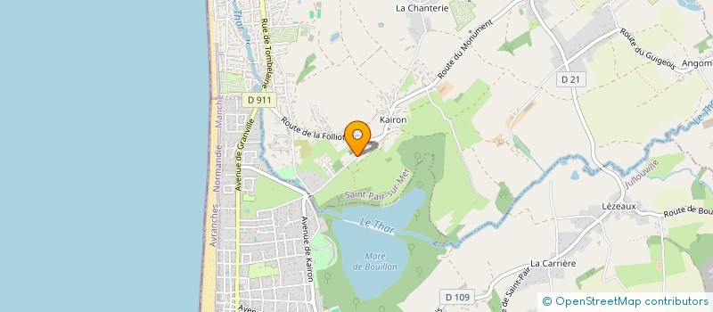 localisation de l'entreprise LES GALTON'S à SAINT-PAIR-SUR-MER
