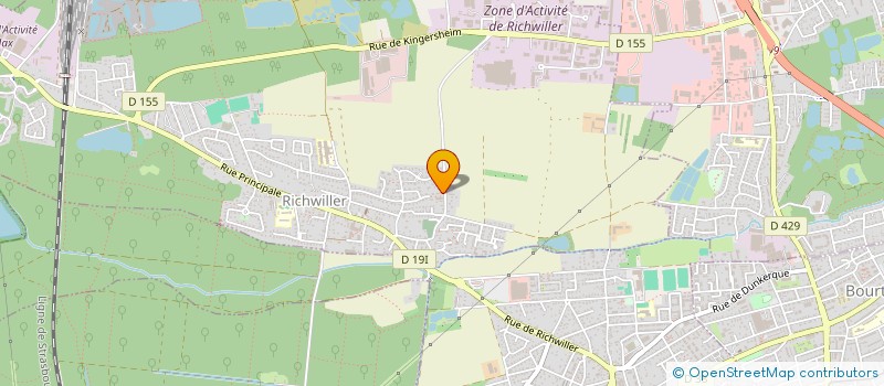 localisation de l'entreprise LES GAM'S DE RICHWILLER  RICHWILLER