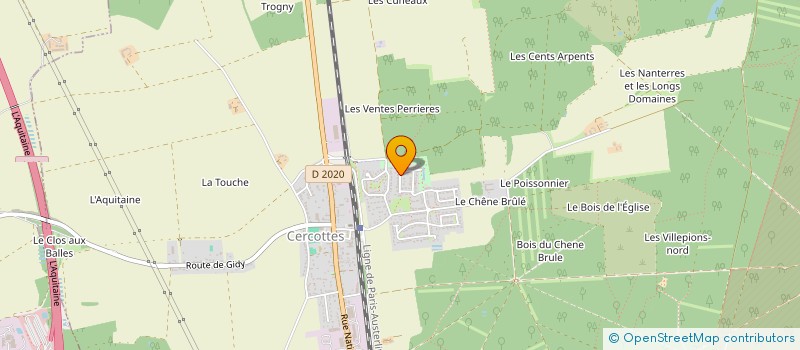localisation de l'entreprise LES GAMBAS DU DESERT à CERCOTTES