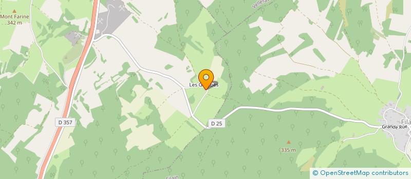 localisation de l'entreprise LES GAMBES  ECHENOZ-LE-SEC