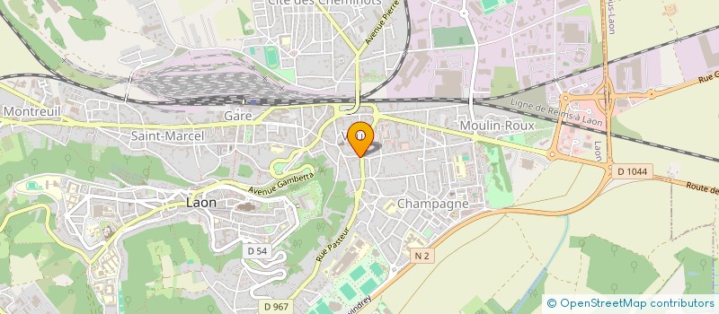 localisation de l'entreprise LES GAMELLES SOLIDAIRES à LAON