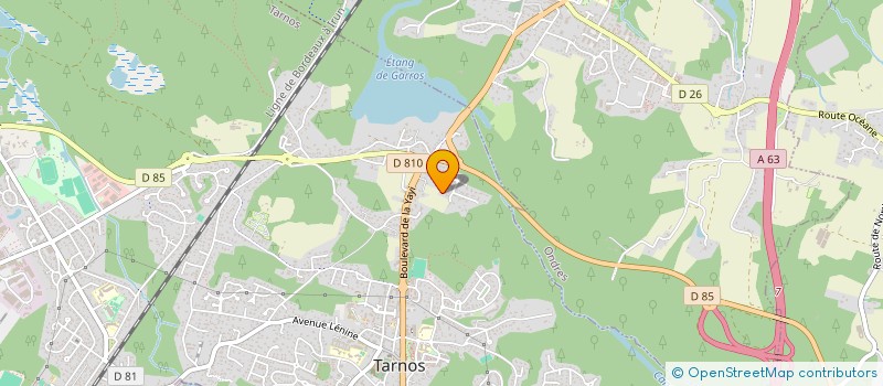 localisation de l'entreprise LES GAMINS DE GARROS à TARNOS