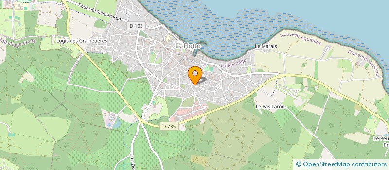 localisation de l'entreprise LES GANIVELLES à LA FLOTTE