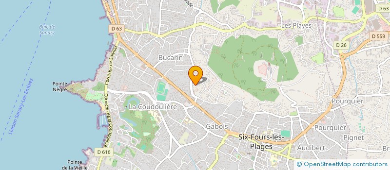 localisation de l'entreprise LES GAPAS à SIX-FOURS-LES-PLAGES