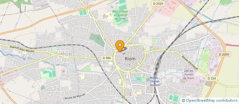 localisation de l'entreprise LES GAPERONS ROUGES à RIOM