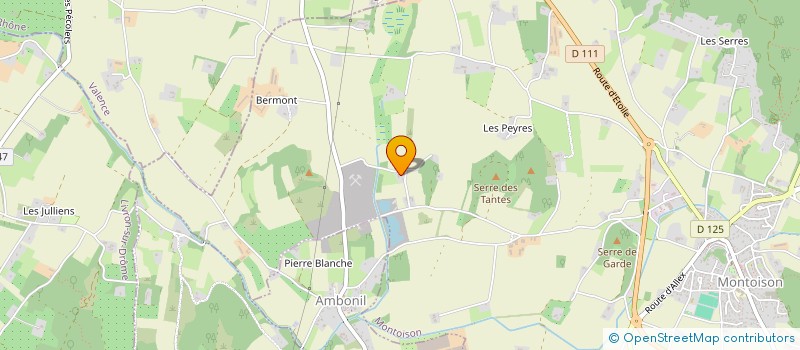 localisation de l'entreprise LES GAQUETS  MONTOISON