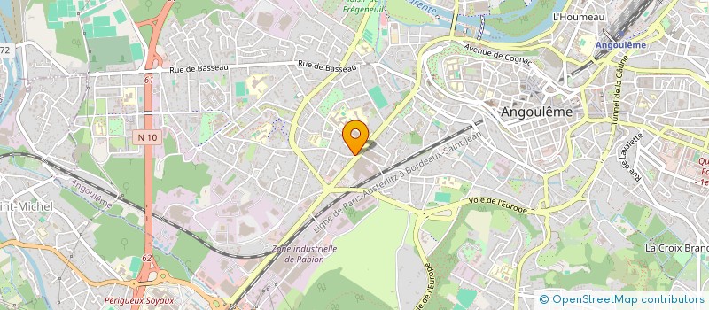 localisation de l'entreprise LES GARAGISTES à ANGOULEME