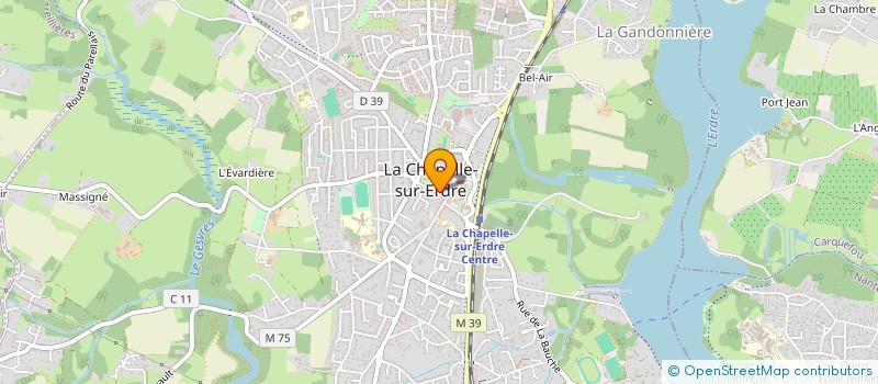 localisation de l'entreprise LES GARCONS BOUCHERS  LA CHAPELLE-SUR-ERDRE