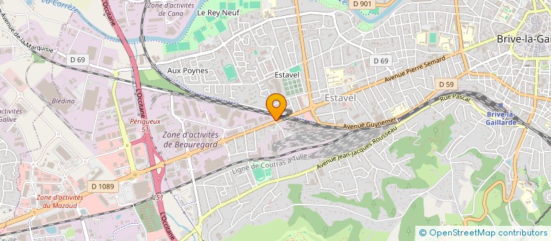 localisation de l'entreprise LES GARCONS DU NUAGE  BRIVE-LA-GAILLARDE