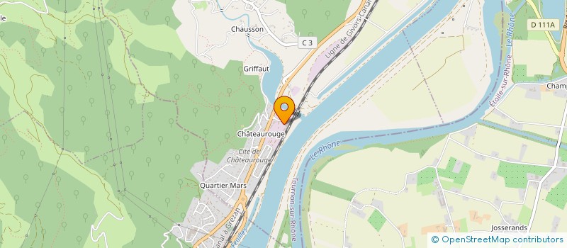 localisation de l'entreprise LES GARDE MEUBLES RHODANIENS à SAINT-GEORGES-LES-BAINS
