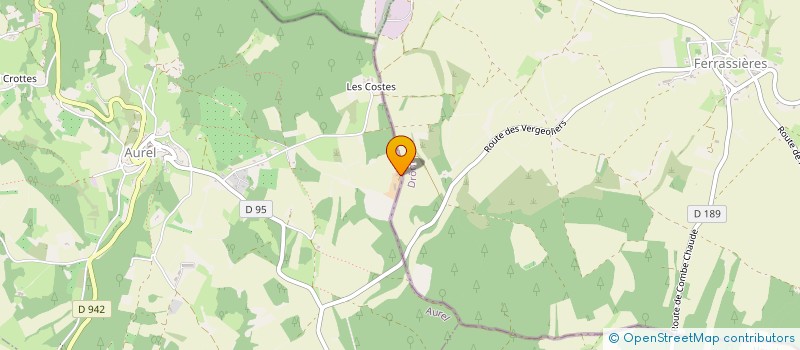 localisation de l'entreprise LES GARDES  AUREL