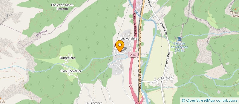 localisation de l'entreprise LES GARDES MEUBLES DU MONT BLANC à SALLANCHES