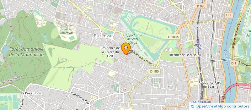 localisation de l'entreprise LES GARDES SUISSES à GARCHES