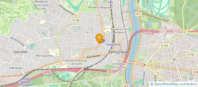 localisation de l'entreprise LES GARDETTES à SAINT-CLOUD
