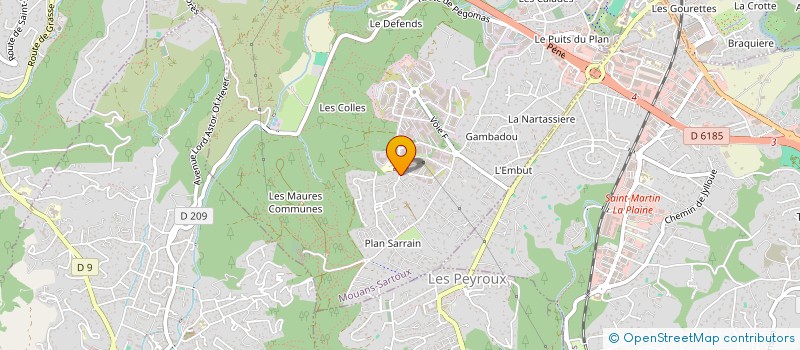 localisation de l'entreprise LES GARDIANS  MOUANS-SARTOUX