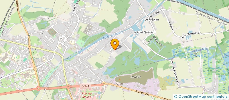 localisation de l'entreprise LES GARDIENS DE LA FONTAINE HIDEUSE  BEUVRY