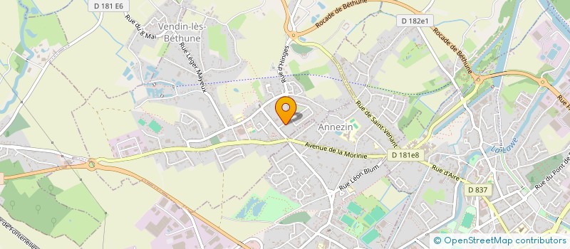 localisation de l'entreprise LES GARDIENS DE LA FRITERIE à VENDIN-LES-BETHUNE