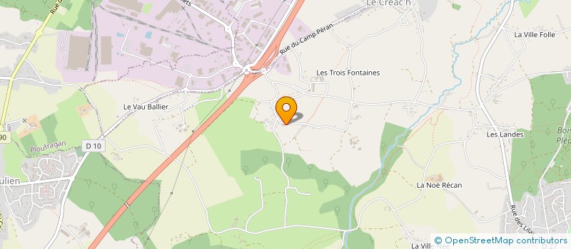 localisation de l'entreprise LES GARDIENS DU CAMP à PLEDRAN