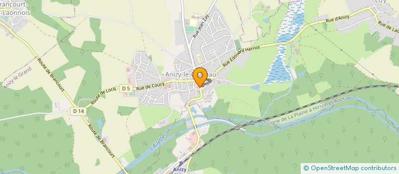 localisation de l'entreprise LES GARDONS DE L'AILETTE à ANIZY-LE-GRAND