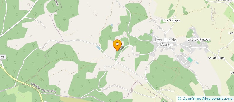 localisation de l'entreprise LES GARENNES  SAINT-AQUILIN