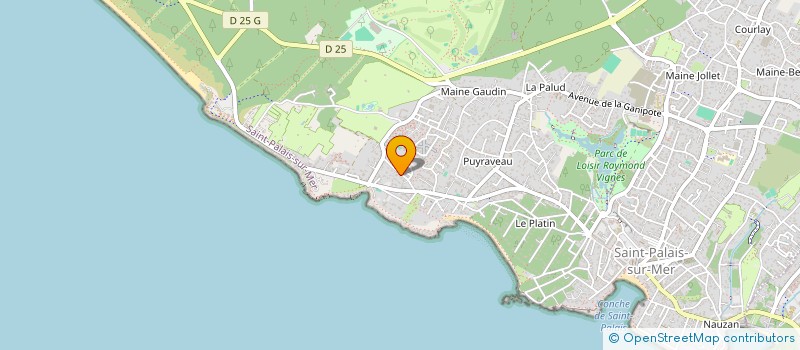 localisation de l'entreprise LES GARENNES  SAINT-PALAIS-SUR-MER