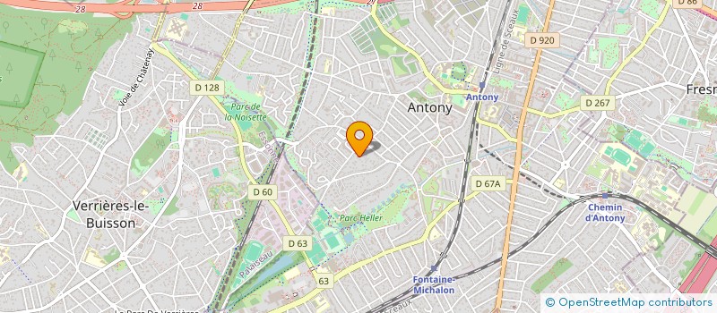 localisation de l'entreprise LES GARENNES à ANTONY