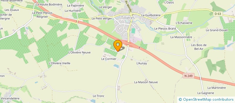 localisation de l'entreprise LES GARENNES à SEVREMOINE