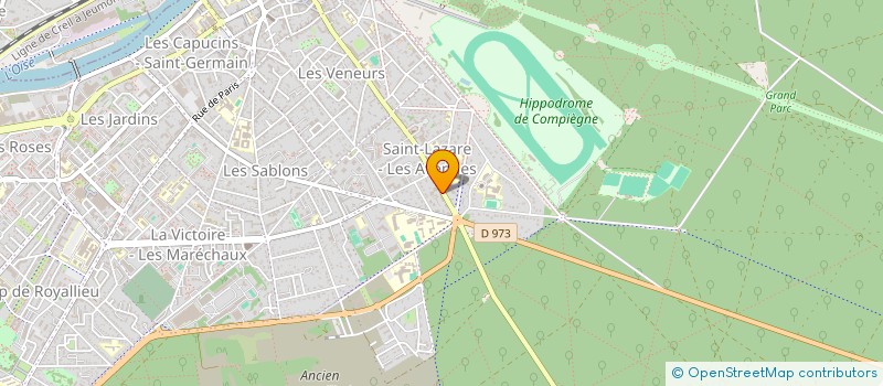 localisation de l'entreprise LES GARENNES  COMPIEGNE