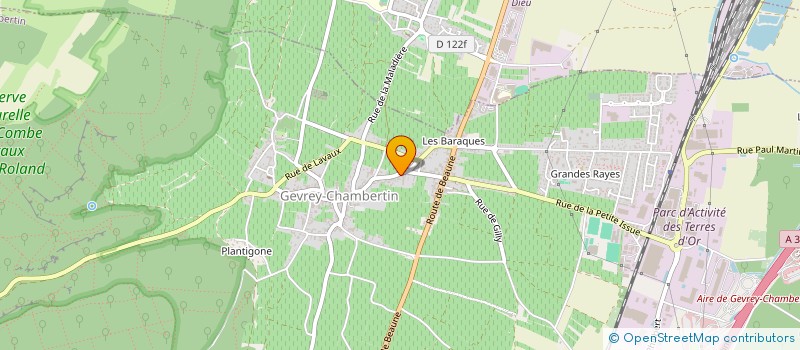 localisation de l'entreprise LES GARENNES  GEVREY-CHAMBERTIN