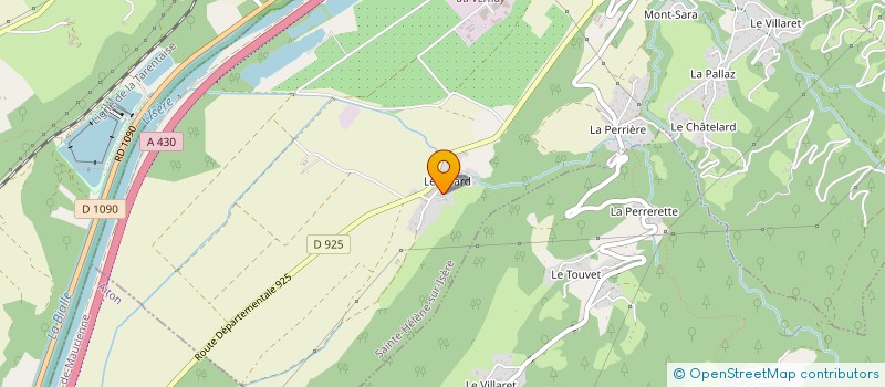 localisation de l'entreprise LES GARETTES  SAINTE-HELENE-SUR-ISERE