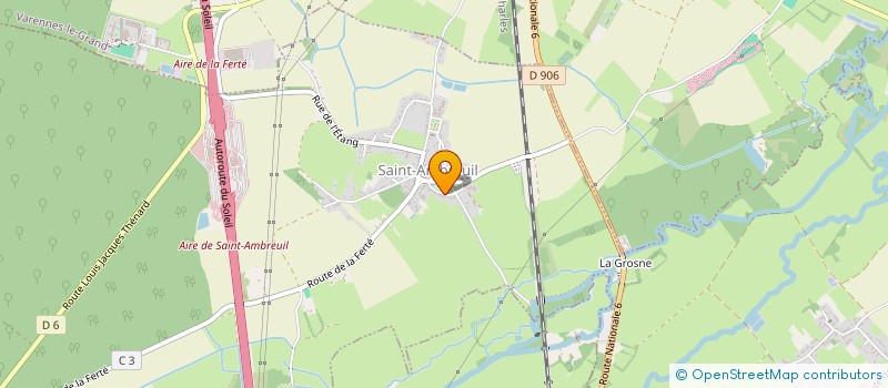 localisation de l'entreprise LES GARGOUILLES  SAINT-AMBREUIL