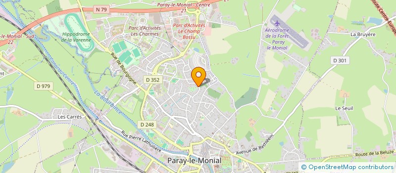 localisation de l'entreprise LES GARIOTTES  PARAY-LE-MONIAL